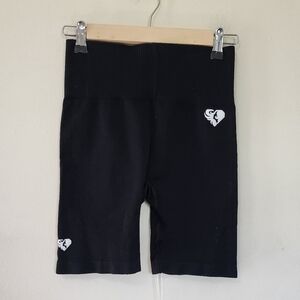 Womens Best Power Seamless Cycling Shorts in Black size Medium